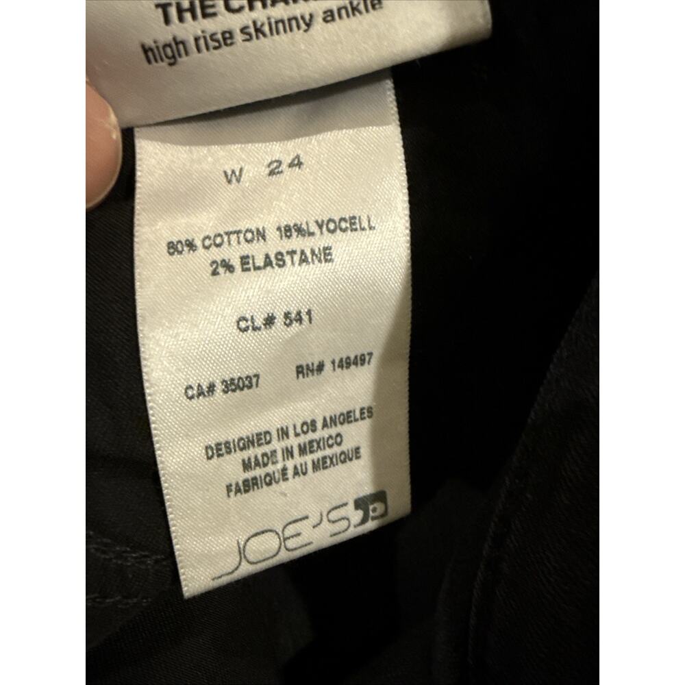Joe’s Jeans-The Charlie High Rise Distressed Skinny Ankle Jeans - Obsidian - 24 - Picture 13 of 16